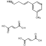 structure of CAS# 212332-35-9, (3E)-4-(5-Ethoxy-3-Pyridinyl)-N-Methyl-3-Buten-1-Amine (2E)-2-Butenedioate (1:2);212332-35-9];4-(5-etho<wbr>xy-3-pyri<wbr>dinyl)-N-<wbr>methyl-(3<wbr>E)-3-bute<wbr>n-1-amine<wbr> difumara<wbr>te;TC 2559 difumarate