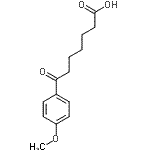 structure of CAS# 21244-11-1, 7-(4-Methoxyphenyl)-7-Oxoheptanoic Acid;7-(4-Methoxyphenyl)-7-oxoheptanoic acid