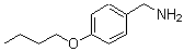 structure of CAS# 21244-35-9, 1-(4-Butoxyphenyl)Methanamine;(4-butoxybenzyl)amine;4-BUTOXYBENZYLAMINE;MFCD00043790