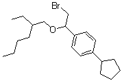 CAS#: 21270-12-2， [alpha-(Bromomethyl)-4-Cyclopentylbenzyl](2-Ethylhexyl) Ether
