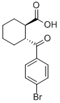 structure of CAS# 212757-09-0, trans-2-(4-Bromobenzoyl)-1-Cyclohexane-Carboxylic Acid;(1R,2R)-2-[(4-Bromophenyl)-Oxomethyl]-1-Cyclohexanecarboxylate;(1R,2R)-2-(4-Bromophenyl)Carbonylcyclohexane-1-Carboxylate;Zinc04262297