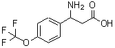 结构式 CAS# 213192-56-4, 3-氨基-3-[4-(三氟甲氧基)苯基]丙酸