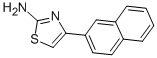 structure of CAS# 21331-43-1, 4-(2-Naphthalenyl)-2-Thiazolamine;4-(2-Naphthyl)Thiazol-2-Amine;4-(2-Naphthyl)-2-Thiazolamine;[4-(2-Naphthyl)Thiazol-2-Yl]Amine