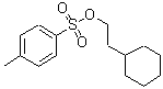 structure of CAS# 21336-37-8, Cyclohexaneethanol 1-(4-Methylbenzenesulfonate);TOLUENE-4-SULFONIC ACID 2-CYCLOHEXYL-ETHYL ESTER;2-CYCLOHEXYL-ETHYL TOLUENE-4-SULFONATE