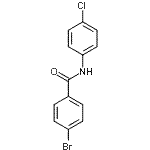 结构式 CAS# 21354-23-4, 4-溴-N-(4-氯苯基)苯甲酰胺