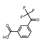 结构式 CAS# 213598-05-1, 3-(三氟乙酰基)苯甲酸