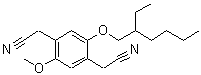 结构式 CAS# 213749-91-8, 2,2'-{2-[(2-乙基己基)氧基]-5-甲氧基-1,4-亚苯基}二乙腈