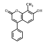 structure of CAS# 21392-48-3, 7-Hydroxy-8-Methyl-4-Phenyl-2H-Chromen-2-One;7-hydroxy-8-methyl-4-phenyl-2H-chromen-2-one;7-hydroxy-8-methyl-4-phenylchromen-2-one;MFCD01472303