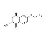 结构式 CAS# 214476-07-0, 7-乙氧基-4-氧代-1,4-二氢-3-喹啉甲腈