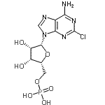 CAS#: 21466-01-3， 2-Chloro-9-(5-O-Phosphono-beta-D-Lyxofuranosyl)-9H-Purin-6-Amine