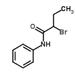 structure of CAS# 21486-48-6, 2-Bromo-N-Phenylbutanamide;MFCD00297039