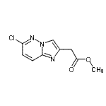 structure of CAS# 215531-00-3, Methyl (6-Chloroimidazo[1,2-b]Pyridazin-2-Yl)Acetate;6-CHLORO-IMIDAZO[1,2-B]PYRIDAZINE-2-ACETICACID,METHYLESTER;IMIDAZO[1<wbr>,2-B]PYRI<wbr>DAZINE-2-<wbr>ACETICACI<wbr>D, 6-CHLO<wbr>RO-, METH<wbr>YL ESTER