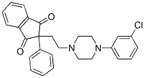 CAS#: 21569-32-4， 2-[2-[4-(3-Chlorophenyl)-1-Piperazinyl]Ethyl]-2-Phenyl-1,3-Indanedione