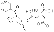 CAS#: 21650-02-2， 9-beta-Methoxy-9-alpha-phenyl-3-methyl-3-azabicyclo(3.3.1)nonane citrate