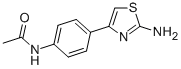 structure of CAS# 21674-96-4, N-(4-(4-Amino-3,5-Thiazolyl)Phenyl)Ethanamide;N-[4-(2-Aminothiazol-4-Yl)Phenyl]Acetamide;N-[4-(2-Amino-4-Thiazolyl)Phenyl]Acetamide;N-[4-(2-Amino-1,3-Thiazol-4-Yl)Phenyl]Ethanamide