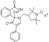CAS#: 216779-95-2， Potassium 3-{[2-(2-Carboxyphenyl)-2-Hydroxy-3-Oxo-4-Phenyl-2,3-Dihydro-1H-Pyrrol-1-Yl]Methyl}-2,2,5,5-Tetramethyl-1-Pyrrolidinolate