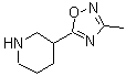 结构式 CAS# 21767-12-4, 3-(3-甲基-1,2,4-恶二唑-5-基)哌啶