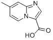结构式 CAS# 21801-80-9, 7-甲基咪唑并(1,2-a)吡啶-3-羧酸