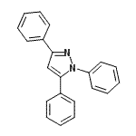 structure of CAS# 2183-27-9, 1,3,5-Triphenyl-1H-Pyrazole;1,3,5-Triphenyl-1H-pyrazole #;MFCD00159617;BAS 00126785