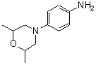 structure of CAS# 218930-10-0, 4-(2,6-Dimethyl-4-Morpholinyl)Aniline;4-(2,6-dimethyl-4-morpholinyl)aniline;4-(2,6-dimethylmorpholin-4-yl)phenylamine;4-(2,6-Dimethyl-morpholin-4-yl)-phenylamine