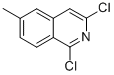 structure of CAS# 21902-38-5, 1,3-Dichloro-6-Methyl-Isoquinoline;Isoquinoline, 1,3-Dichloro-6-Methyl-