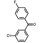 structure of CAS# 2192-35-0, (3-Chlorophenyl)(4-Fluorophenyl)Methanone;3-Chloro-4'-fluorobenzophenone