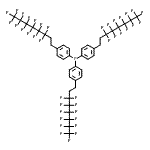 structure of CAS# 219985-31-6, Tris[4-(3,3,4,4,5,5,6,6,7,7,8,8,8-Tridecafluorooctyl)Phenyl]Phosphine;1 