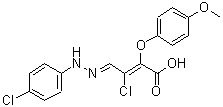 CAS#: 220088-44-8， (2E,4E)-3-Chloro-4-[(4-Chlorophenyl)Hydrazono]-2-(4-Methoxyphenoxy)-2-Butenoic Acid