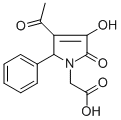 structure of CAS# 220128-11-0, (3-Acetyl-4-Hydroxy-5-Oxo-2-Phenyl-2,5-Dihydro-Pyrrol-1-Yl)-Acetic Acid;2-[(5S)-4-Acetyl-3-Hydroxy-2-Keto-5-Phenyl-3-Pyrrolin-1-Yl]Acetate;2-[(5S)-4-Ethanoyl-3-Hydroxy-2-Oxo-5-Phenyl-5H-Pyrrol-1-Yl]Ethanoate;Zinc00283212