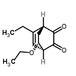 CAS 登录号：220304-93-8， (1R,4R,7R)-7-乙氧基-5-乙基双环[2.2.2]辛-5-烯-2,3-二酮