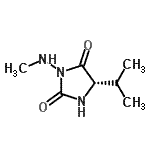 CAS 登录号：220442-68-2， (5S)-5-异丙基-3-(甲基氨基)-2,4-咪唑烷二酮