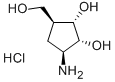 structure of CAS# 220497-88-1, (1S,2R,3S,4S)-2,3-Dihydroxy-4-(Hydroxymethyl)-1-Aminocyclopentane Hydrochloride;[(1S,2R,3S,4S)-2,3-Dihydroxy-4-(Hydroxymethyl)Cyclopentyl]Ammonium;[(1S,2R,3S,4S)-2,3-Dihydroxy-4-Methylol-Cyclopentyl]Ammonium;Zinc04284346