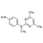 结构式 CAS# 220844-79-1, N-(4,6-二甲基-2-嘧啶基)-N-甲基-1,4-苯二胺