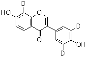 CAS#: 220930-96-1， 7-Hydroxy-3-[4-Hydroxy(3,5-<Sup>2</Sup>H<Sub>2</Sub>)Phenyl](8-<Sup>2</Sup>H)-4H-Chromen-4-One