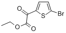 structure of CAS# 22098-10-8, Ethyl 2-(5-Bromo-2-Thienyl)-2-Oxoacetate;Ethyl 2-(5-Bromothiophen-2-Yl)-2-Oxoacetate;ETHYL 2-(5-BROMO-2-THIENYL)-2-OXOACETATE;Ethyl (5-Bromothien-2-Yl)Glyoxylate 97%