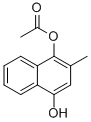 结构式 CAS# 2211-27-0, (4-羟基-2-甲基萘-1-基)乙酸酯