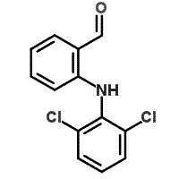 结构式 CAS# 22121-58-0, 2-[(2,6-二氯苯基)氨基]苯甲醛