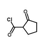 结构式 CAS# 22158-77-6, 2-氧代环戊烷羰基氯化物