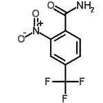 结构式 CAS# 22227-55-0, 2-硝基-4-(三氟甲基)苯甲酰胺