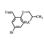 结构式 CAS# 222315-01-7, 5-溴-2-异丁氧基苯甲醛