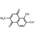 CAS#: 22273-47-8， 5,6-Dihydroxy-2-Methyl-1,4-Naphthoquinone