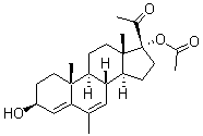 CAS#: 2233-58-1， (3b)-17-(Acetyloxy)-3-hydroxy-6-methyl-Pregna-4,6-dien-20-one