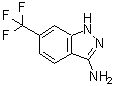 结构式 CAS# 2250-55-7, 6-(三氟甲基)-1H-吲唑-3-胺