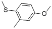 structure of CAS# 22583-04-6, 4-Methoxy-2-Methyl-1-Methylsulfanyl-Benzene;4-Methoxy-2-Methyl-1-Methylsulfanyl-Benzene;4-Methoxy-2-Methyl-1-(Methylthio)Benzene;3-Methyl-4-(Methylthio)Anisole