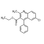 CAS#: 22609-01-4， Ethyl 6-Chloro-2-Methyl-4-Phenyl-3-Quinolinecarboxylate