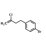 structure of CAS# 226570-78-1, 1-Bromo-4-(3-Chloro-3-Buten-1-Yl)Benzene;4-(3-Chlorobut-3-en-1-yl)bromobenzene;4-(4-bromophenyl)-2-chloro-1-butene;4-(4-Bromophenyl)-2-chlorobut-1-ene