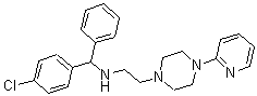 CAS#: 22662-86-8， 1-[2-[(4-Chloro-alpha-Phenylbenzyl)Amino]Ethyl]-4-(2-Pyridyl)Piperazine