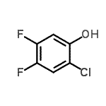 结构式 CAS# 2267-98-3, 2-氯-4,5-二氟苯酚
