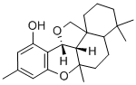 structure of CAS# 22733-60-4, Siccanin;Aids-014846;Aids014846;4,4,6A,9-Tetramethyl-1,2,3,4,4A,5,6,6A,11B,13B-Decahydrobenzo[A]Furo[2,3,4-Mn]Xanthen-11-Ol