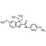 CAS#: 22747-79-1， 3,3-Diethyl-5-Methoxy-N-(4-Methoxyphenyl)-3H-Indole-2-Carboxamide